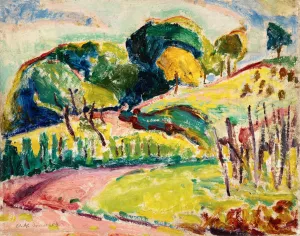 Hills by Alfred Henry Maurer Oil Painting