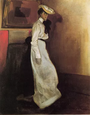 Jeanne in Interior Oil painting by Alfred Henry Maurer