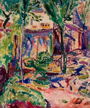 Landscape With House Oil painting by Alfred Henry Maurer