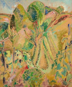 Landscape with Trees by Alfred Henry Maurer Oil Painting