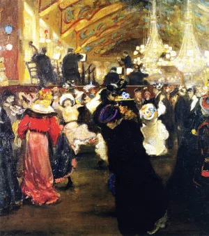 Le Bal au Moulin Rouge Oil painting by Alfred Henry Maurer