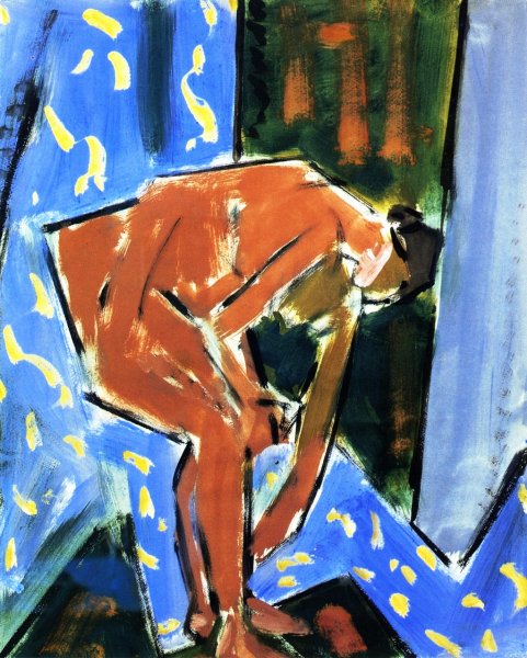 Main Product Photo of Nude Reading II Painting by Alfred Henry Maurer