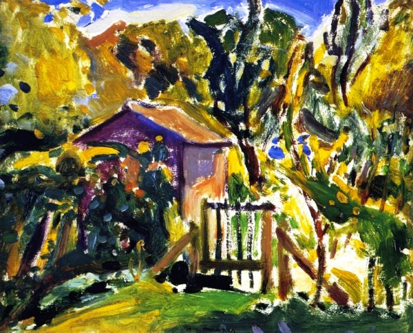 Main Product Photo of Porte de Ferme Painting by Alfred Henry Maurer