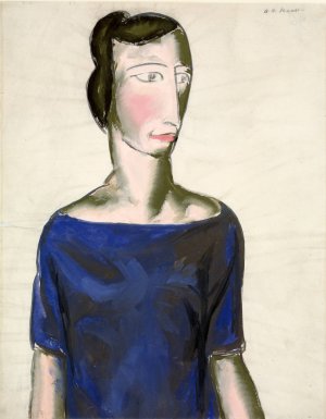 Portrait of a Girl by Alfred Henry Maurer Oil Painting