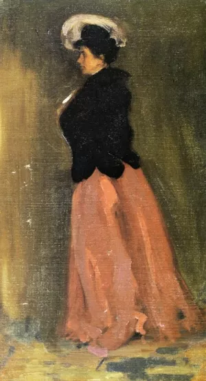 Portrait of Rosalie Fitzpatrick Riz by Alfred Henry Maurer Oil Painting