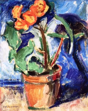 Pot of Flowers Oil painting by Alfred Henry Maurer