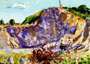 Quarry, Shadybrook by Alfred Henry Maurer - Oil Painting Reproduction