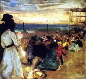 Rockaway Beach painting by Alfred Henry Maurer