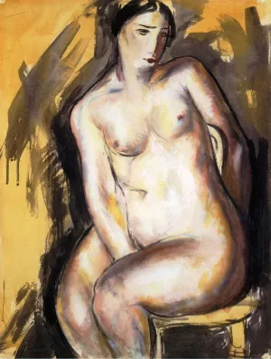 Seated Figure by Alfred Henry Maurer Oil Painting