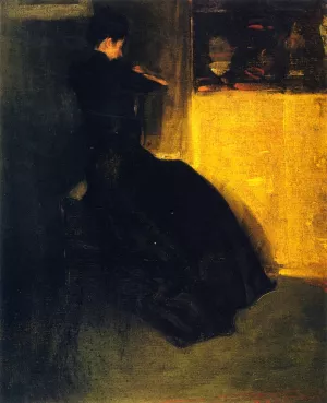 Seated Woman Oil painting by Alfred Henry Maurer