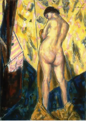 Standing Female Nude Oil painting by Alfred Henry Maurer