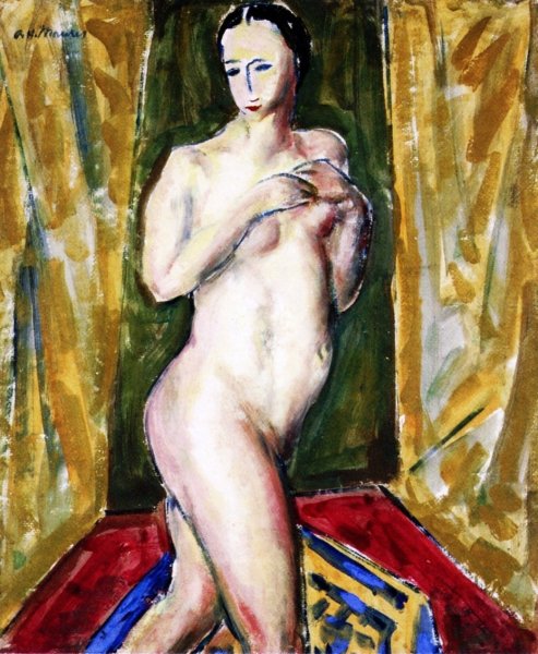 Main Product Photo of Standing Nude Painting by Alfred Henry Maurer