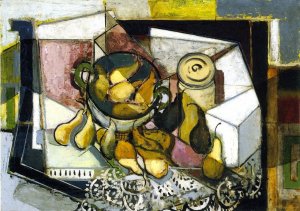 Still Life with Pears by Alfred Henry Maurer Oil Painting