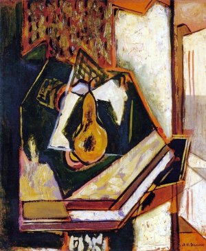 Still Life with Single Pear Oil painting by Alfred Henry Maurer