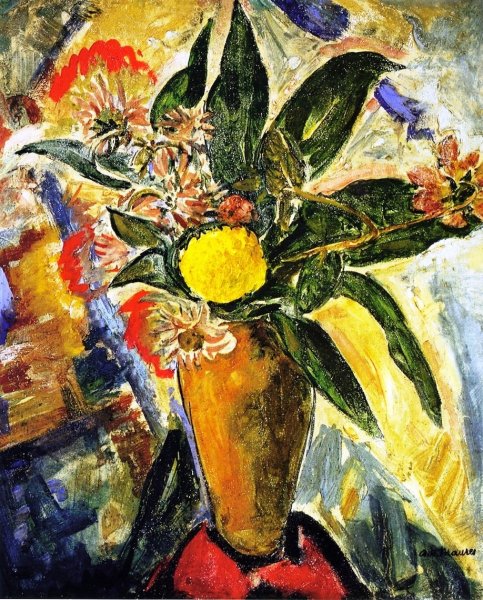 Still LIfe with Vase and Flowers by Alfred Henry Maurer - Hand-Painted Oil Painting Reproduction