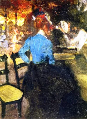 The Cafe by Alfred Henry Maurer Oil Painting