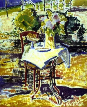 The Iron Table Oil painting by Alfred Henry Maurer