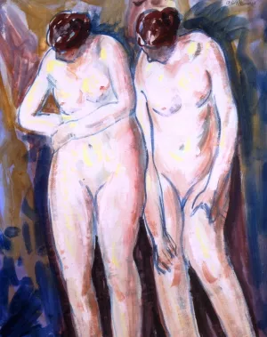 Two Figures 2 Oil painting by Alfred Henry Maurer