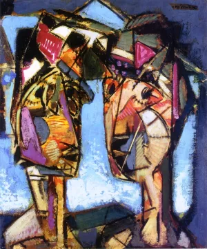 Two Heads 3 painting by Alfred Henry Maurer