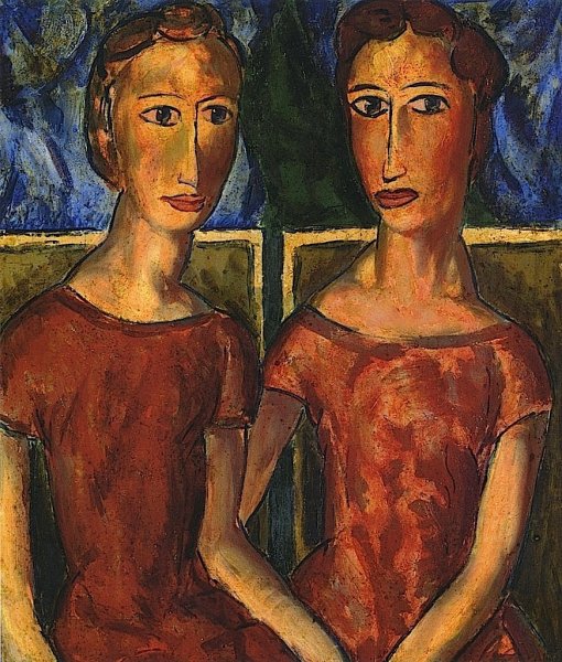 Two Women 2 by Alfred Henry Maurer - Hand-Painted Oil Painting Reproduction