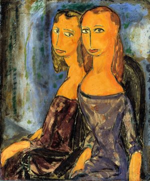 Two Women by Alfred Henry Maurer Oil Painting