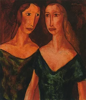Two Women by Alfred Henry Maurer Oil Painting
