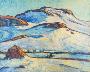 Glaciers by Alfred Hermann Helberger Oil Painting