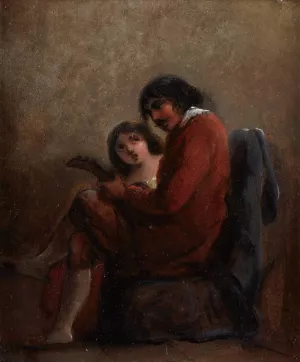 All Hail to the Brave and the Free by Alfred Jacob Miller Oil Painting