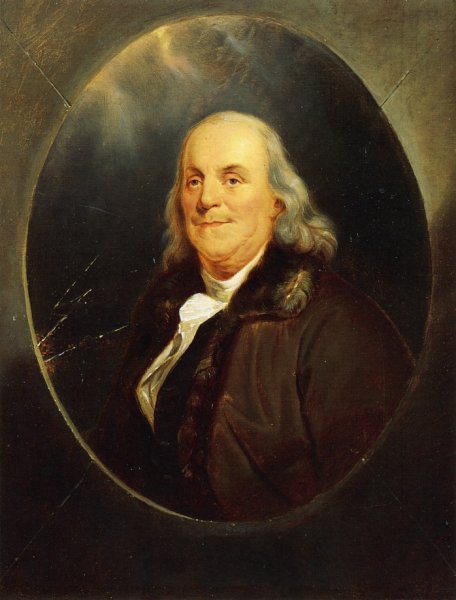 Main Product Photo of Benjamin Franklin Painting by Alfred Jacob Miller