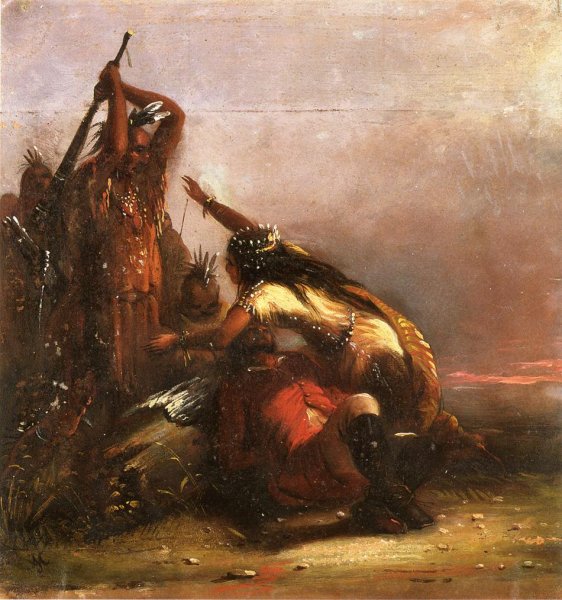 Main Product Photo of Pocohontas Painting by Alfred Jacob Miller