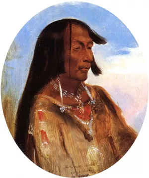 Schim-A-Cho-Che, Crow Chief by Alfred Jacob Miller Oil Painting
