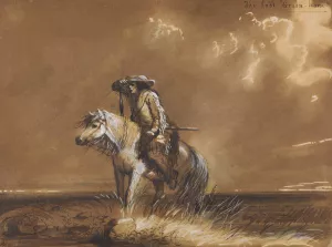 The Lost 'Green-horn' by Alfred Jacob Miller Oil Painting