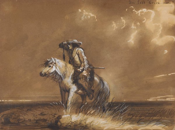 Main Product Photo of The Lost 'Green-horn' Painting by Alfred Jacob Miller