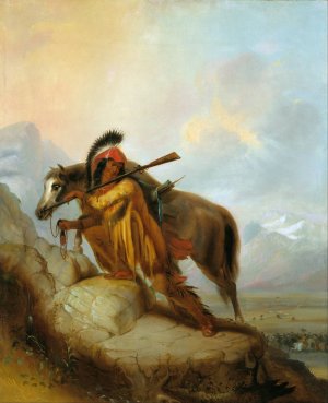 The Scalplock by Alfred Jacob Miller Oil Painting