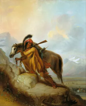 The Scalplock by Alfred Jacob Miller Oil Painting