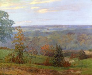 Fall Landscape by Alfred Jansson Oil Painting