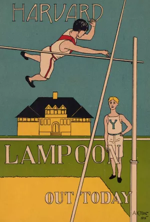 Harvard lampoon, out today Oil painting by Alfred Keane Moe