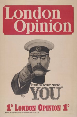 London opinion 'Your country needs you' by Alfred Leete Oil Painting