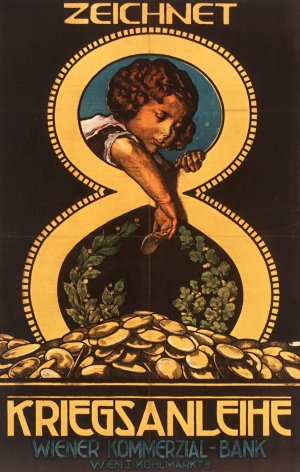Zeichnet 8 Kriegsanleihe. Wiener Kommerzial-Bank by Alfred Offner Oil Painting