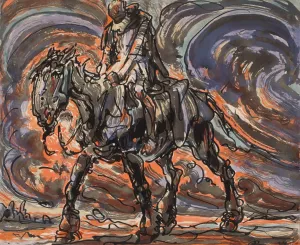 Alva by Alfred Ost Oil Painting