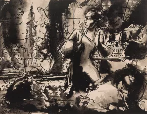 Apparition by Alfred Ost Oil Painting