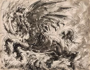 Pegasus by Alfred Ost Oil Painting