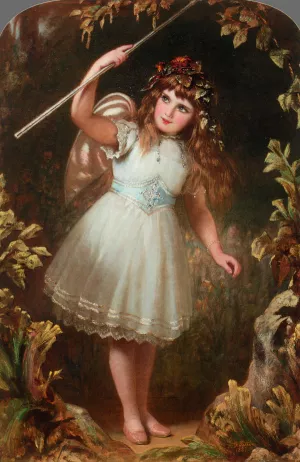 A Little Stage Fairy by Alfred Patten Oil Painting