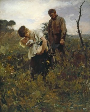 Exode by Alfred Philippe Roll Oil Painting