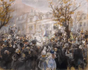 Fete du quatre-vingtieme anniversaire de Victor Hugo by Alfred Philippe Roll Oil Painting