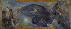 Poesie - Drame by Alfred Philippe Roll Oil Painting