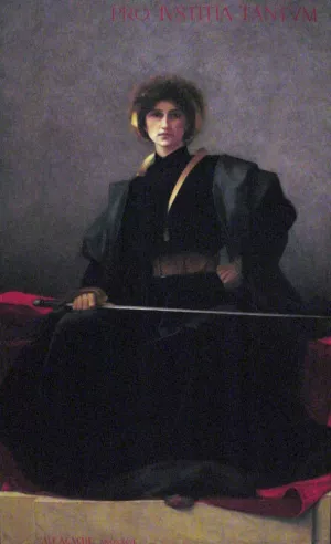 The Sword by Alfred Pierre Agache - Oil Painting Reproduction