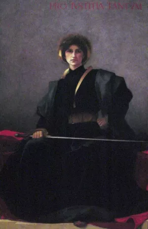 The Swordnbsp;(also known as L'Epee) by Alfred Pierre Agache Oil Painting