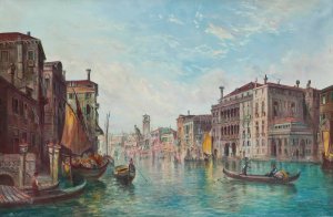The Grand Canal, Venice by Alfred Pollentine Oil Painting