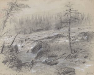 The Dalles of St. Louis by Alfred R. Waud Oil Painting